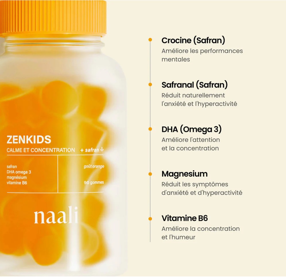 Naali ZenKids Safran TDAH 90 Gommes Une Solution Naturelle pour les — free download